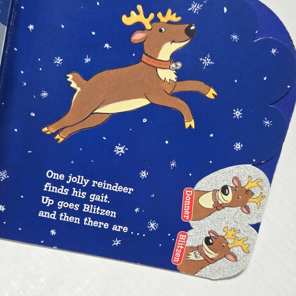 Dan Dee Christmas Santas Reindeer Plush Vixen BONUS 8 Jolly Reindeer board book - Picture 9 of 12
